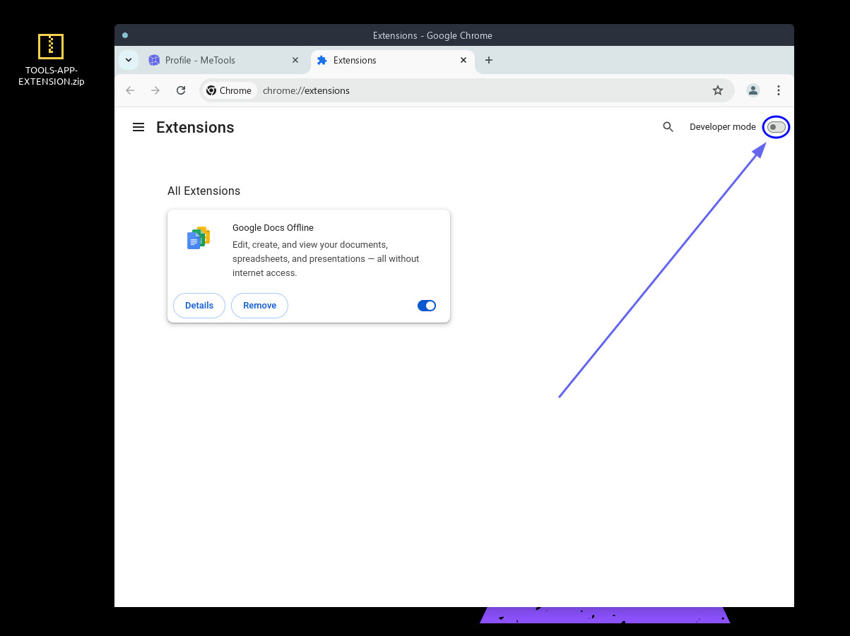 Enable Developer Mode